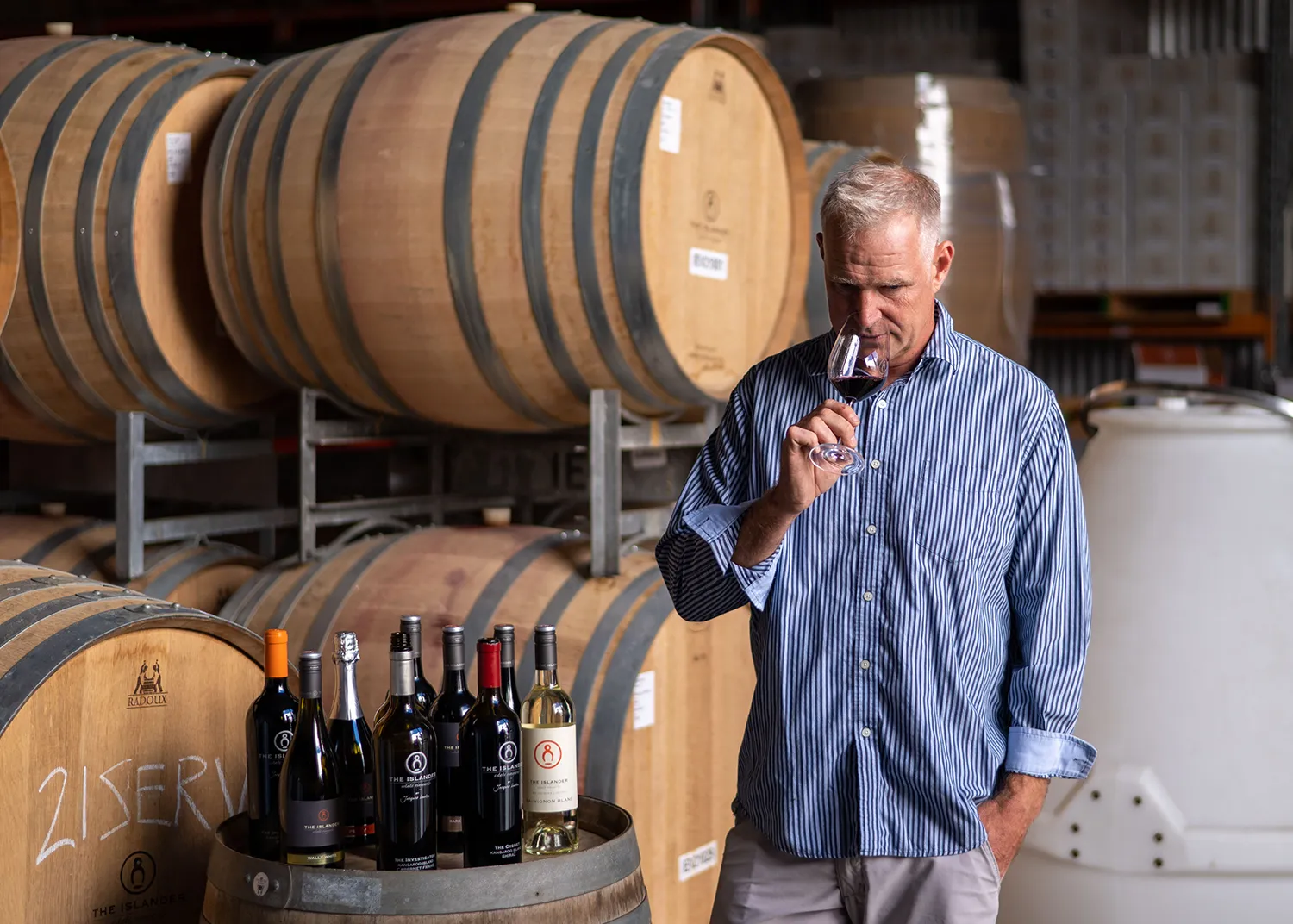 Yale Norris Tasting wines